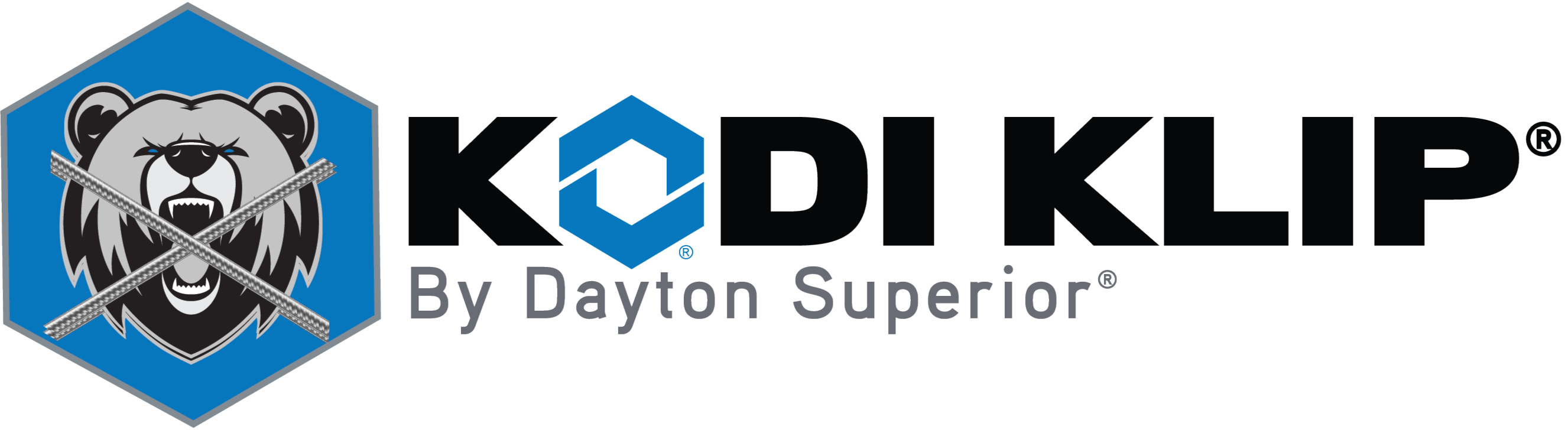 Kodi Klip Bear Logo with words by Dayton Superior