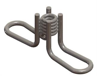 F63 - Flared Thin Slab Coil Insert - Wing Nut Type w/ Coil
