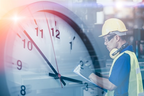 engineer-worker-looking-service-check-list-in-factory-overlay-with-picture-id1285607761